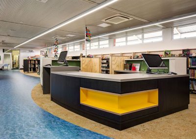 We designed the library section for this high school in suburban Adelaide